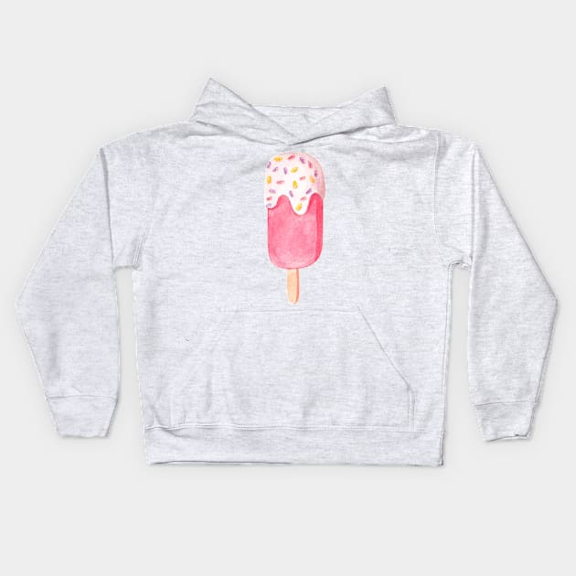 Unicorn popsicle Kids Hoodie by shoko